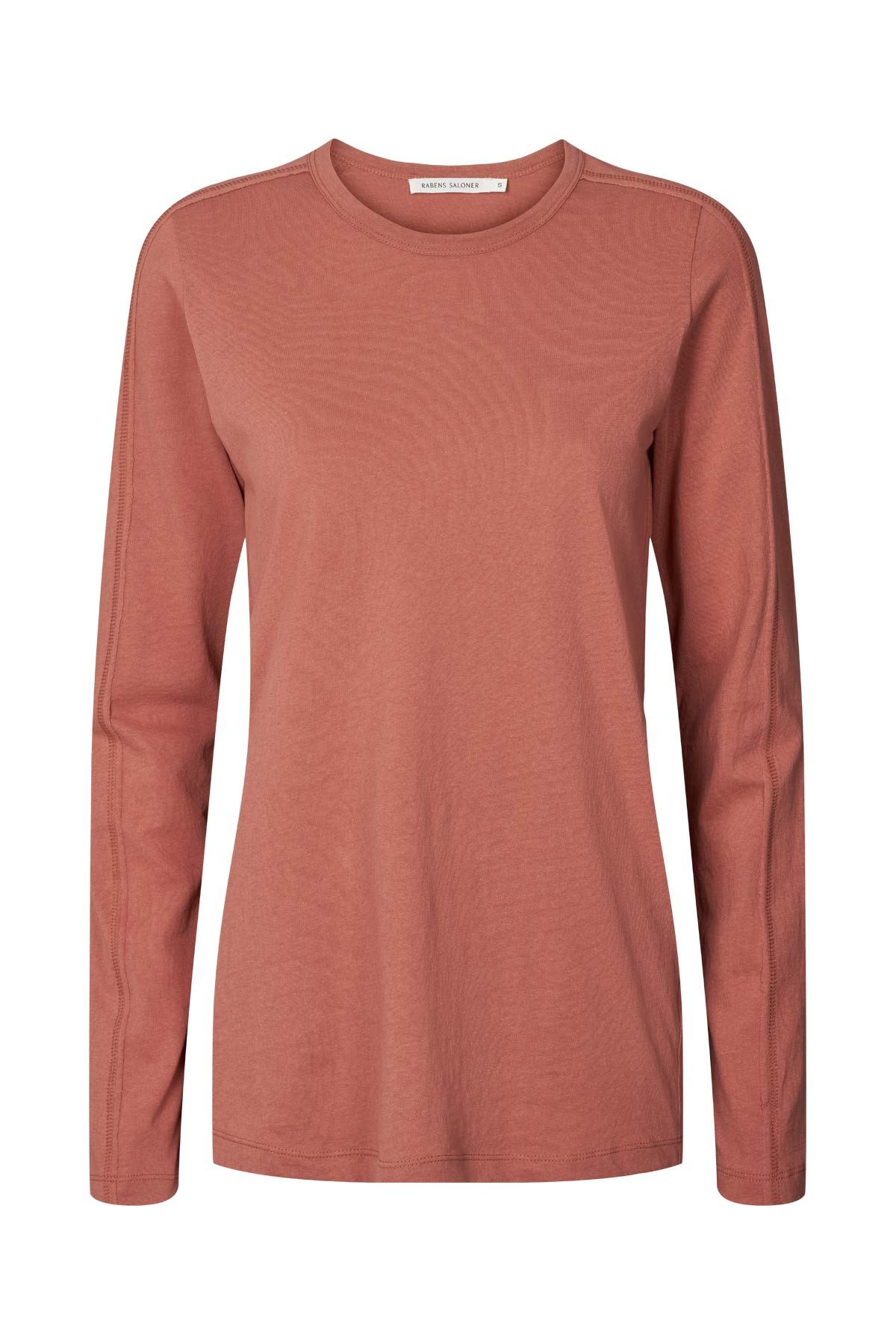 Jacka - Vintage jersey long sleeve top I Russet Burgundy Russet Burgundy XS 1 - Rabens Saloner