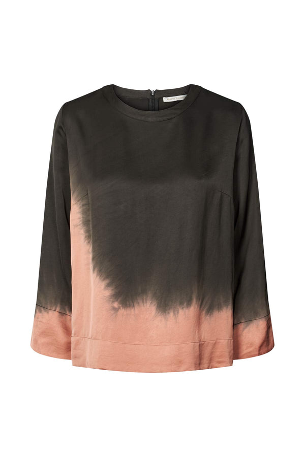 Herta - Coastal 3/4 sleeve top I Black peachy combo    2 - Rabens Saloner