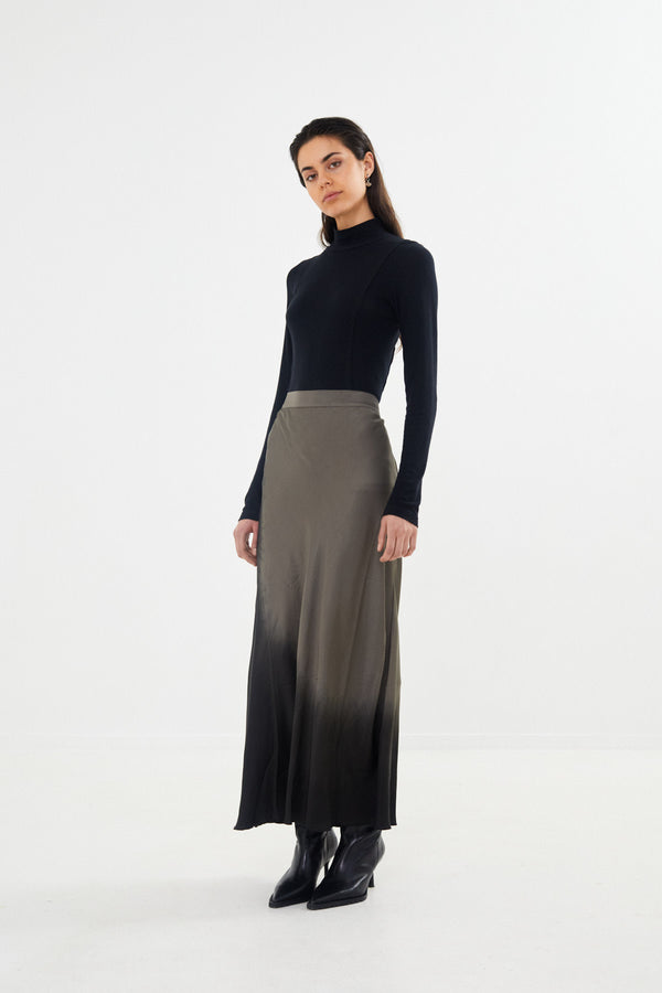 Ellery - Coastal bias slim skirt I Asphalt black    1 - Rabens Saloner