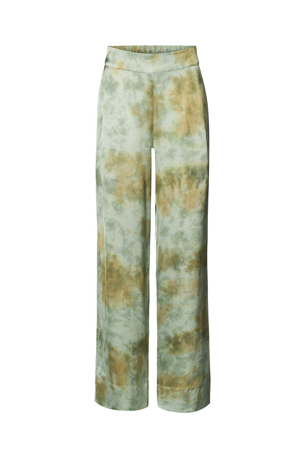 Alisa - Mixture wide leg pants I Seaweed combo    2 - Rabens Saloner