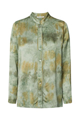 Isabelle - Mixture shirt jacket I Seaweed combo    1 - Rabens Saloner