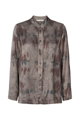 Isabelle - Mixture shirt jacket  I Asphalt combo    1 - Rabens Saloner