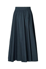 Rita - Poplin full skirt I Dark navy    3 - Rabens Saloner