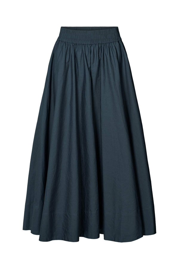 Rita - Poplin full skirt I Dark navy Dark navy XS 2 - Rabens Saloner