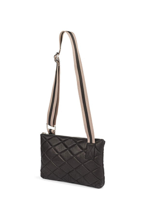 Siara - Quilted leather small bag I Black Black O/S 1 - Rabens Saloner