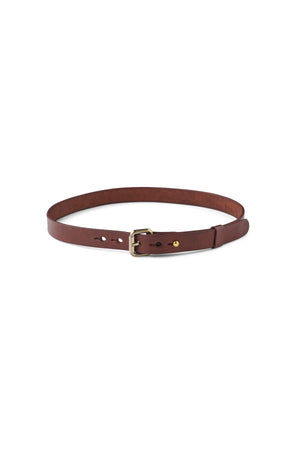 Adelka - Leather slim belt I Cognac Cognac 70 3 - Rabens Saloner