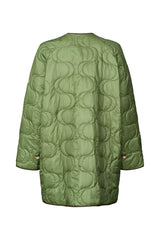 Rahlin - Pastel quilt coat I Stone green 4 - Rabens Saloner