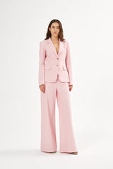 Zoe - Striped tailoring wide leg pants I Pink stripe 1 - Rabens Saloner