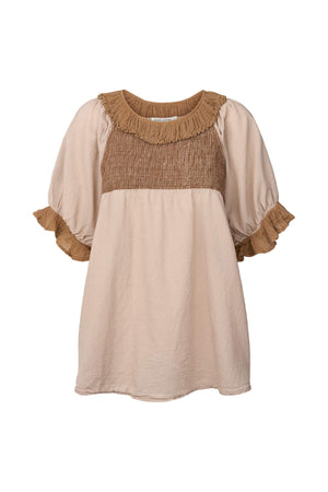 Dorita - Cotton angel top I Caramel Caramel XS 1 - Rabens Saloner