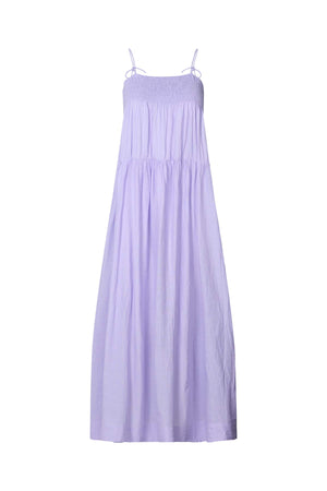 Dodo - Cotton smock tier dress I Violet Violet XS 1 - Rabens Saloner