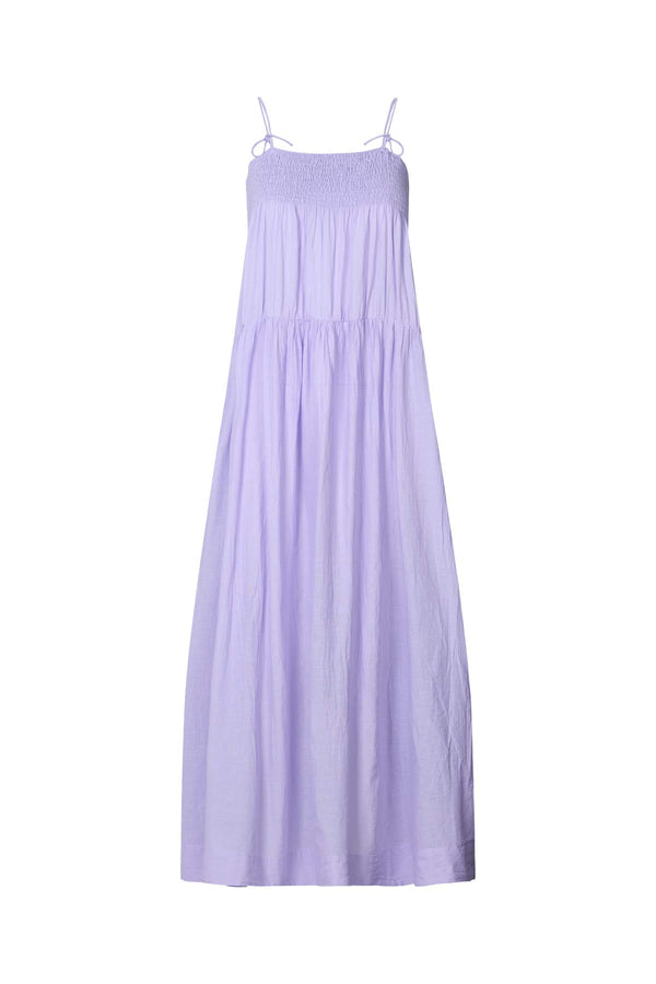 Dodo - Cotton smock tier dress I Violet Violet XS 1 - Rabens Saloner
