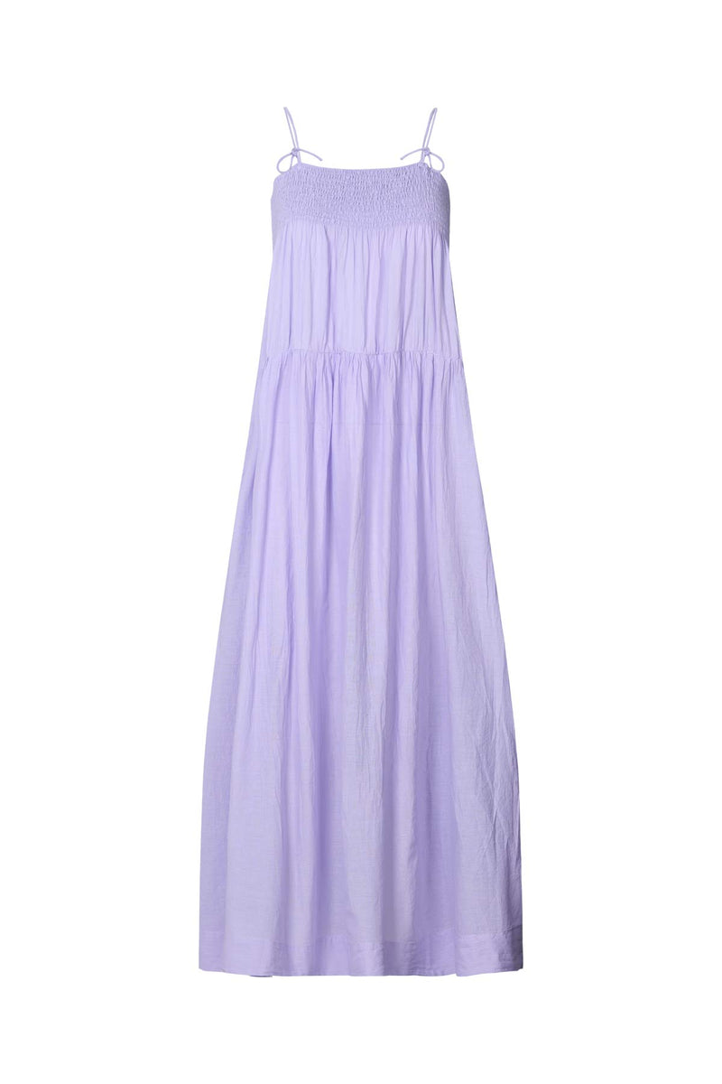 Dodo - Cotton smock tier dress I Violet Violet XS 1 - Rabens Saloner