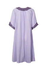 Dortia - Cotton short angel dress I Violet 4 - Rabens Saloner