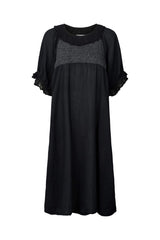 Dortia - Cotton short angel dress I Black Black XS 1 - Rabens Saloner