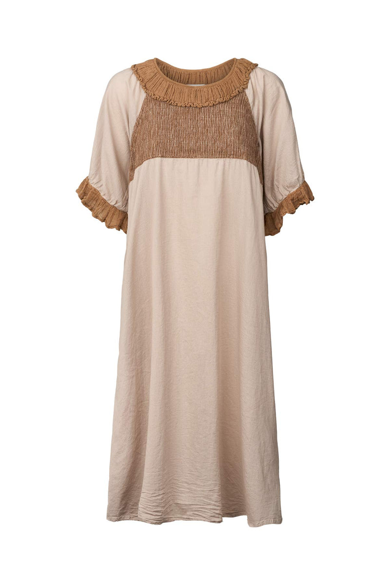 Dortia - Cotton short angel dress I Caramel Caramel XS 1 - Rabens Saloner