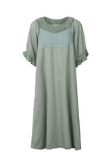 Dortia - Cotton short angel dress I Sage Sage XS 1 - Rabens Saloner