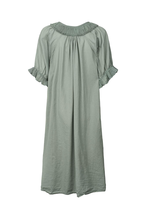 Dortia - Cotton short angel dress I Sage 2 - Rabens Saloner