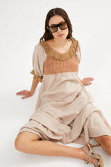 Cotton long angel dress - Dorothea I Sandy 4 - Rabens Saloner