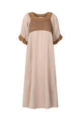 Dorothea - Cotton long angel dress I Caramel Caramel XS 3 - Rabens Saloner