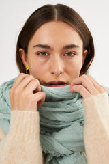 Dorde - Cotton gauze scarf I Caramel 3 - Rabens Saloner