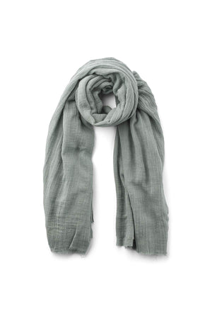 Dorde - Cotton gauze scarf I Sage Sage O/S 3 - Rabens Saloner