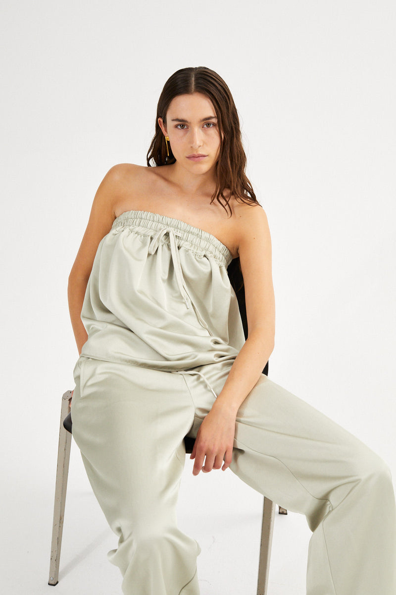 Paris - Techno drape bustier I Acid yellow 3 - Rabens Saloner
