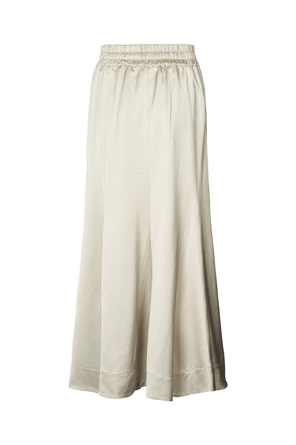 Parel - Techno drape flared skirt I Oyster 2 - Rabens Saloner