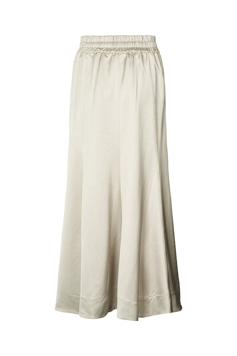 Parel - Techno drape flared skirt I Oyster 2 - Rabens Saloner