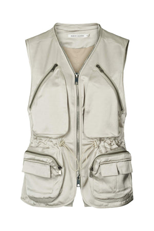 Palina - Techno drape vest I Oyster Oyster XS/S 3 - Rabens Saloner