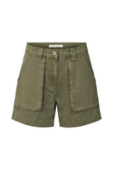 Nata - Canvas light shorts I Deep green Deep green XS 1 - Rabens Saloner