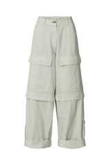 Pammi - Canvas light cargo pants I Grey cloud Grey cloud XS 6 - Rabens Saloner