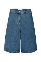 Raha - Denim wide shorts I Washed indigo Washed indigo XS 10 - Rabens Saloner