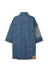 Oya - Denim kimono jacket I Washed indigo 4 - Rabens Saloner