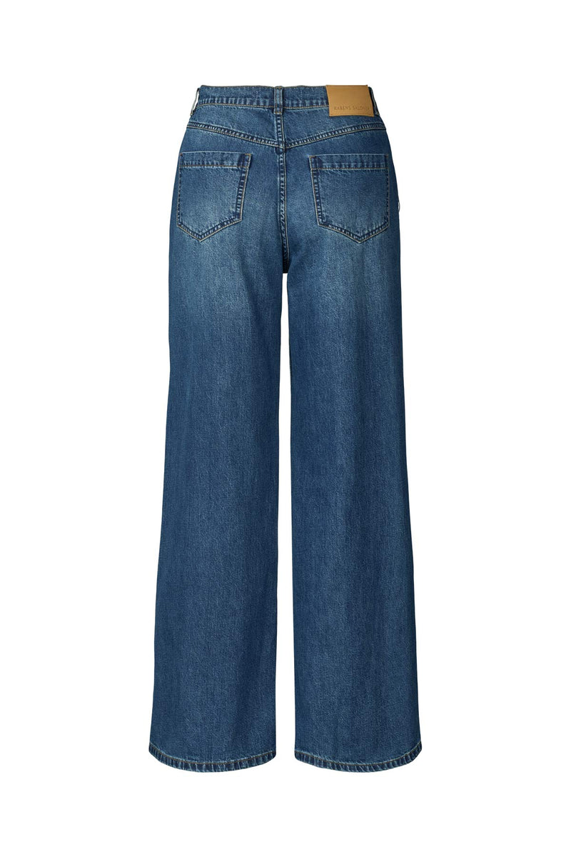 Inez - Soft denim pant I Washed indigo 5 - Rabens Saloner