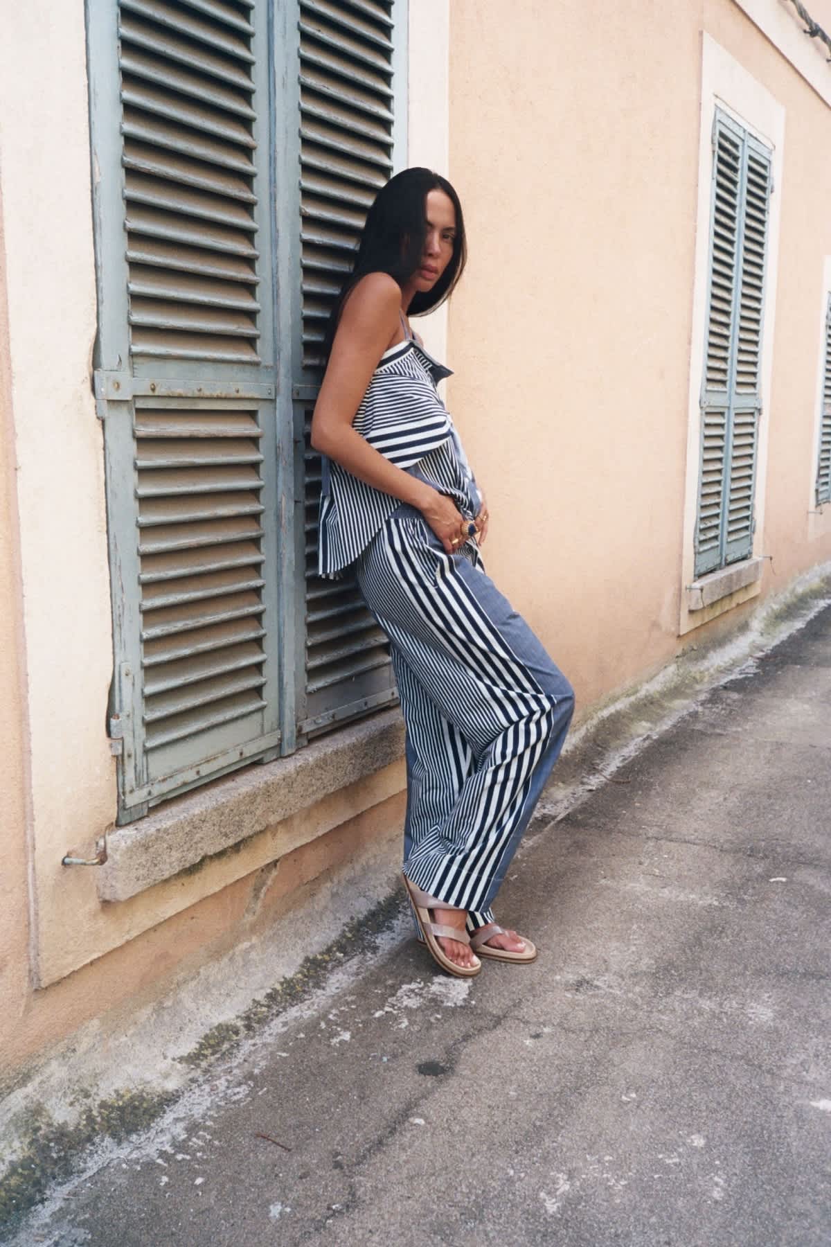 Blue - Medley stripe pants I Navy stripe 4 - Rabens Saloner