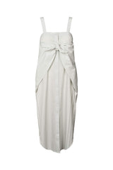 Bondie - Medley stripe tie front dress I Dirty chalk stripe Dirty chalk stripe XS 3 - Rabens Saloner