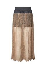 Blessing - Sheer lace skirt I Dark shadow combo 4 - Rabens Saloner
