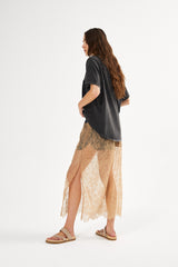 Blessing - Sheer lace skirt I Dark shadow combo 2 - Rabens Saloner
