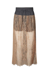 Blessing - Sheer lace skirt I Dark shadow combo Dark shadow combo XS 3 - Rabens Saloner