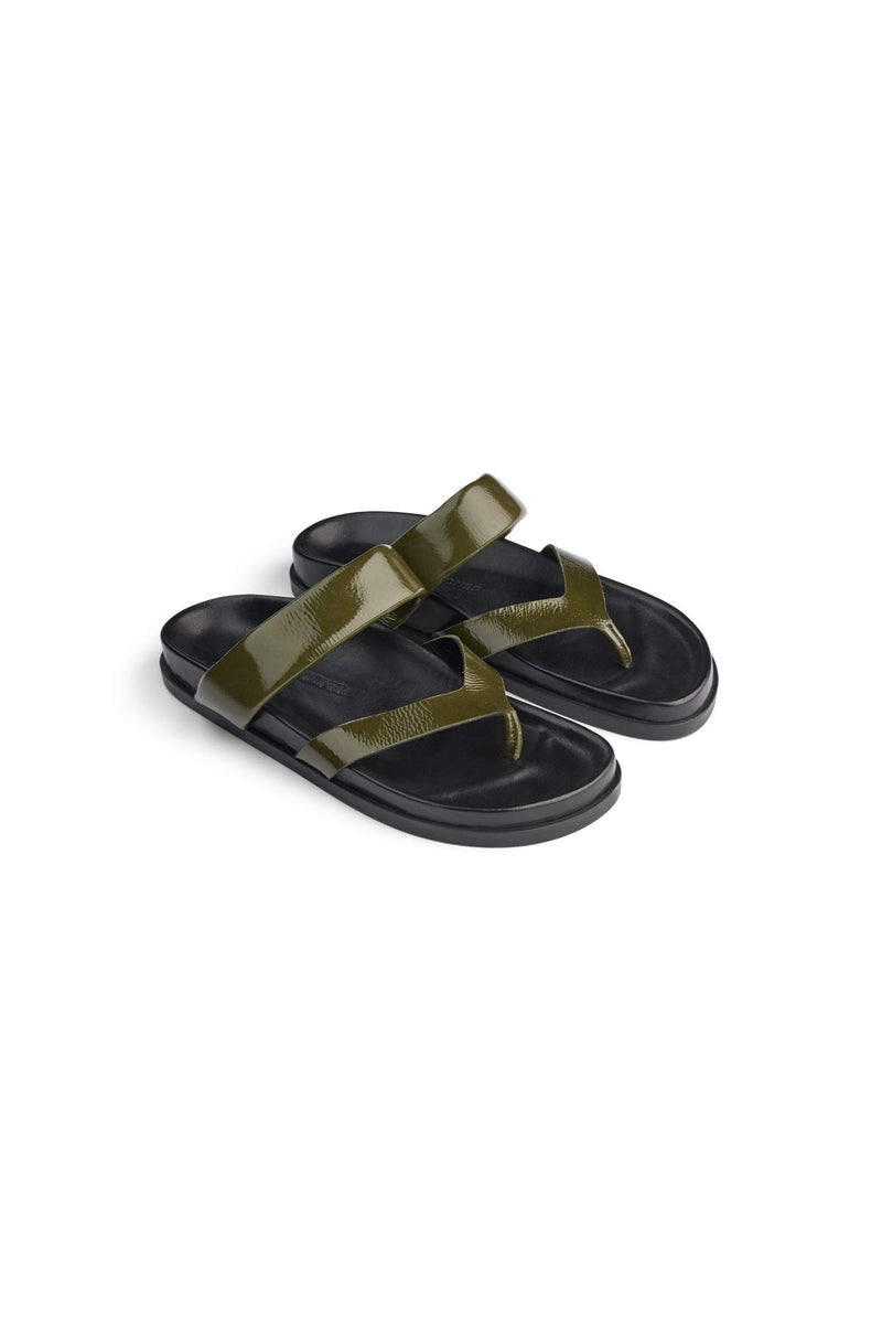 Nava - Leather flip flop I Seaweed Seaweed 36 1 - Rabens Saloner