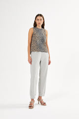 Nono - Sweat lounge pant I Grey melange 1 - Rabens Saloner