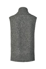 Biak - Soft knit vest I Grey melange 3 - Rabens Saloner