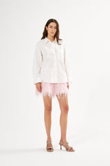 Roxana - Plume shorts I Powder pink 5 - Rabens Saloner