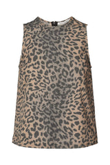 Piper - Leopard print tank top I Leopard Leopard XS 1 - Rabens Saloner