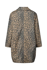 Jacqline - Leopard print oversize jacket I Leopard 4 - Rabens Saloner