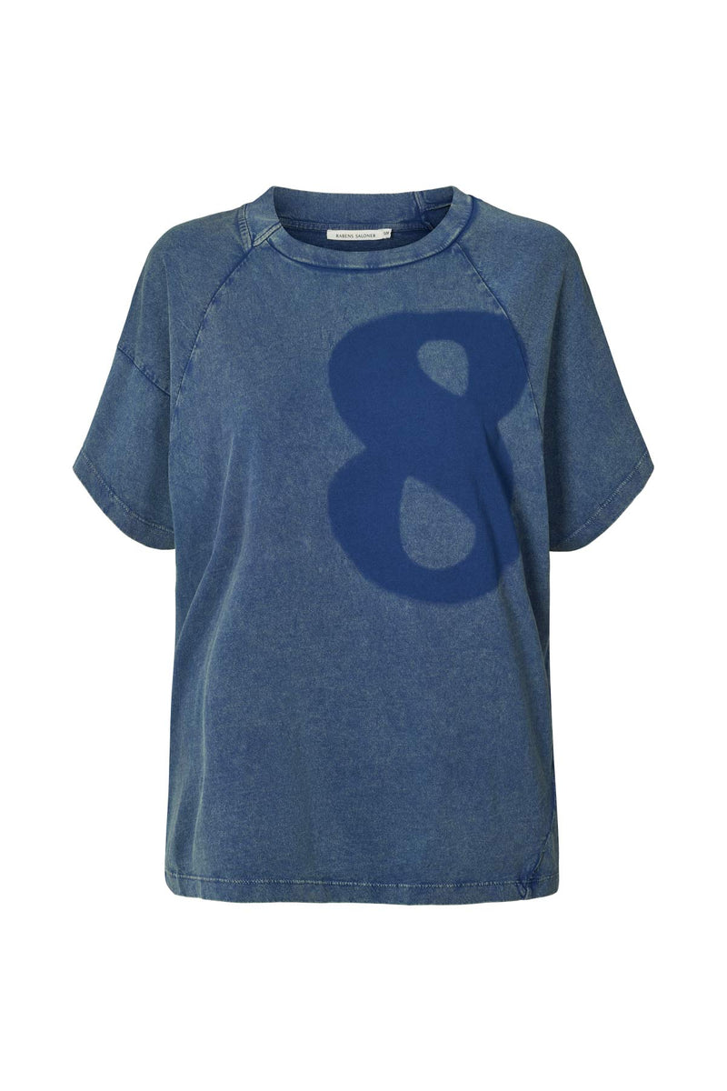 Ary - Infinity boxy t-shirt I Blue Blue XS/S 6 - Rabens Saloner