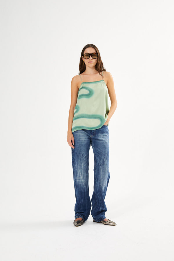 Karis - Fluid camisole top I Aloe vera combo 1 - Rabens Saloner