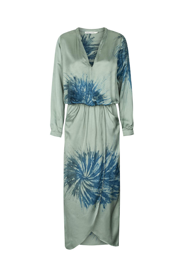 Vera - Cartwheel wrap over dress I Ocean combo Ocean combo XS 1 - Rabens Saloner