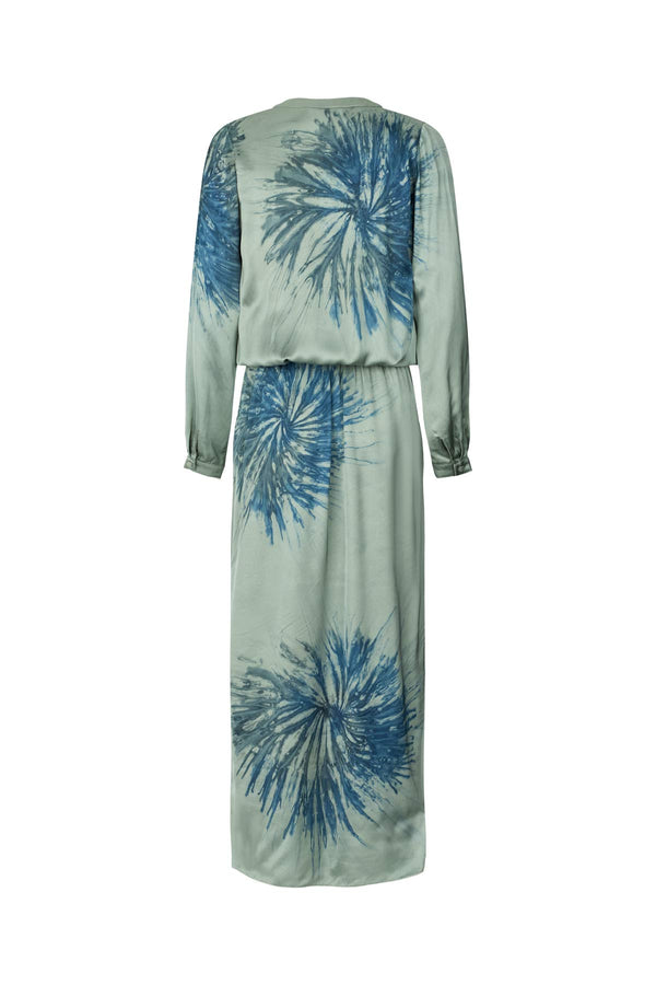 Vera - Cartwheel wrap over dress I Ocean combo 2 - Rabens Saloner