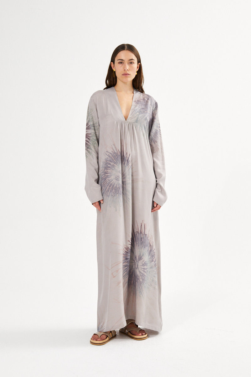 Maize - Cartwheel kaftan I Seashell combo 3 - Rabens Saloner